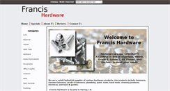 Desktop Screenshot of francishardware.com